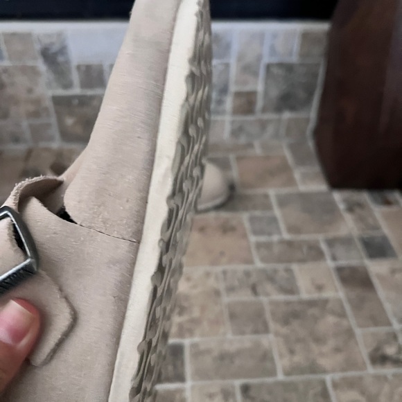 Birkenstock London Men's Light Beige Suede Loafers - Picture 3 of 5